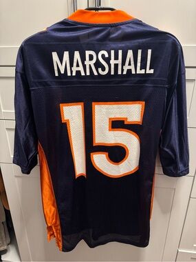 Authentic Brandon Marshall #15 Denver Broncos Reebok NFL Jersey Men’s M Vintage